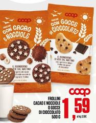 Coop - Frollini Cacao Nocciole O Gocce Di Cioccolato