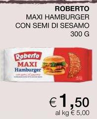 Roberto - Maxi Hamburger Con Semi Di Sesamo