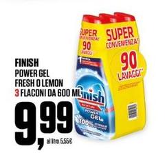 Finish - Power Gel Fresh Olemon 3 Flaconi Da 600 Mlnish