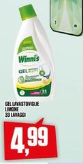 Winni's - Gel Lavastoviglie Limone 33 Lavaggi