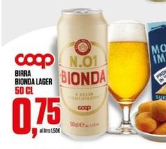Coop - Birra Bionda Lager