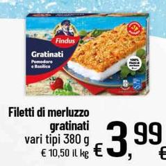 Findus - Filetti Di Merluzzo Gratinati