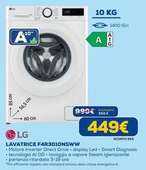 LG - Lavatrice F4R3010NSWW