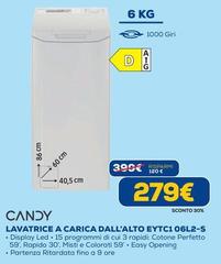 Candy - Lavatrice A Carica Dall'Alto EYTC1 06L2-S