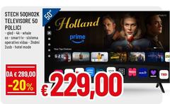 Stech 50QH02K Televisore 50 Pollici