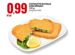 Cotolette Di Pollo Con Spinaci