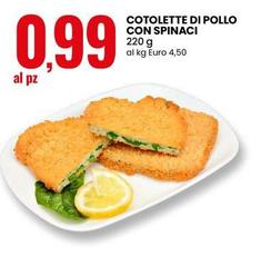 Cotolette Di Pollo Con Spinaci