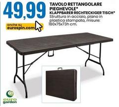 Tavolo Rettangolare Pieghevole