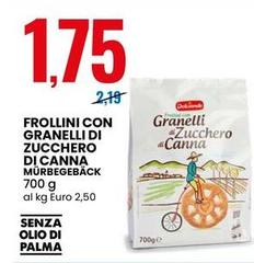 Frollini Con Granelli Di Zucchero Di Canna Murbegeback