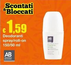 Benessere - Deodoranti Spray/Roll-On