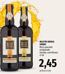 Mastri Birrai Umbri - Birra Speciale Artigianale Bionda, Non Filtrata