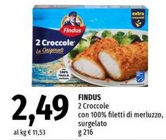 Findus - Croccole Con 100% Filetti Di Merluzzo, Surgelato 