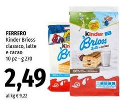Ferrero - Kinder Brioss Classico, Latte E Cacao
