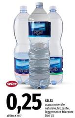 Selex - Acqua Minerale Naturale, Frizzante, Leggermente Frizzante
