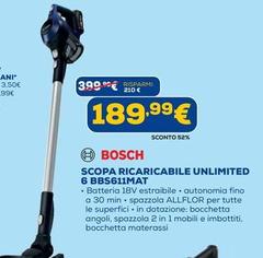 Bosch - Scopa Ricaricabile Unlimited 6 BBS611MAT