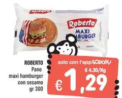 Roberto - Pane Maxi Hamburger Con Sesamo