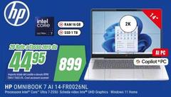 HP - Omnibook 7 A1-5-FR0026NL