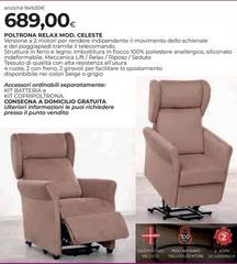 Fiocco - Poltrona Relax Mod. Celeste