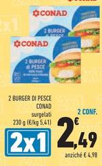 Conad - 2 Burger Di Pesce