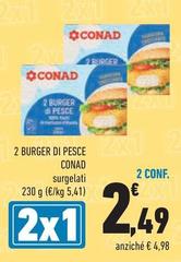 Conad - 2 Burger Di Pesce