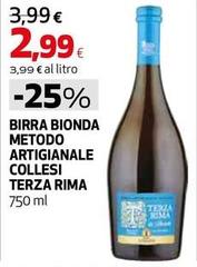 Terza rima - Birra Bionda Metodo Artigianale Collesi