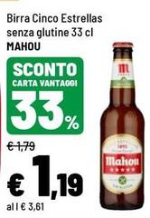 Mahou - Birra Cinco Estrellas Senza Glutine