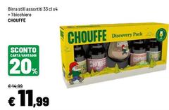 La chouffe - Birra Stili Assortiti 33 Cl X4 + 1 Bicchiere