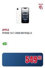 Apple - Iphone 16 E 128gb Md114ql/a
