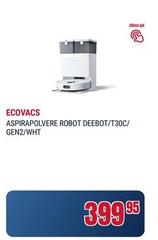 Ecovacs - Aspirapolvere Robot Deebot/T30C/ Gen2/WHT