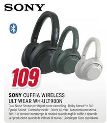 Sony - Cuffia Wireless Ult Wear WH-ULT900N