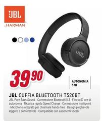 Jbl - Cuffia Bluetooth T520bt