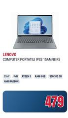 Lenovo - Computer Portatili IPS3 15AMN8 R5