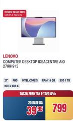 Lenovo - Computer Desktop Ideacentre Aio 27irh9 I5