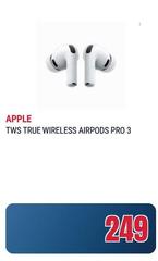 Apple - TWS True Wireless Airpods Pro 3