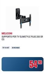 Meliconi - Supporto Per Tv Slimstyle Plus 200 Sr Cg