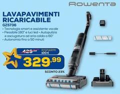 Rowenta - Lavapavimenti Ricaricabile GZ5736