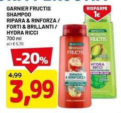 Garnier - Fructis Shampoo Ripara & Rinforza/Forti & Brillanti/Hydra Ricci