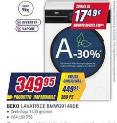 Beko - Lavatrice Bmwg9149db