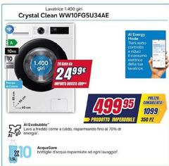 Samsung - Crystal Clean WW10FG5U34AE