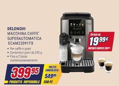 De Longhi - Macchina Caffe' Superautomatica ECAM22091TB