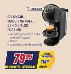 De Longhi - Macchina Caffe' Genio S Plus EDG315B