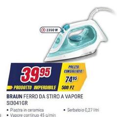 Braun - Ferro Da Stiro A Vapore SI3041GR