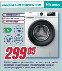 Hisense - Lavatrice Slim Wfqp701219VM