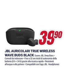 Jbl - Auricolari True Wireless Wave Buds Black