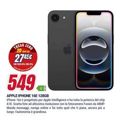 Apple - Iphone 16e 128gb