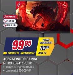 Acer - Monitor Gaming Nitro Kg24tlyp3bip