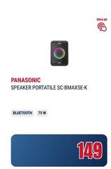 Panasonic - Speaker Portatile Sc-bmax5e-k