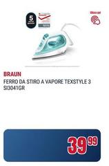 Braun - Ferro Da Stiro A Vapore Texstyle 3 SI3041GR