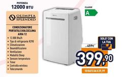 Olimpia Splendid - Condizionatore Portatile Dolceclima AIRA 12
