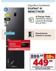 Samsung - Frigorifero Combinato EcoFlex AI RB38C776CB1 